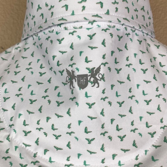 NEW Hickey Freeman Stretch Golf Polo Birds XXL $94 - Picture 8 of 9